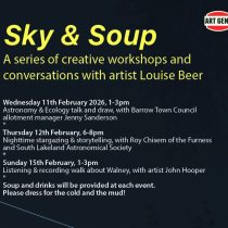 Sky and Soup – A series of creative workshops and conversations with artist Louise Beer