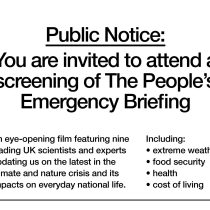Peoples Emergency Broadcast – Wednesday 22 April